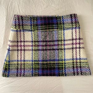 Burberry London House Check Wool Miniskirt